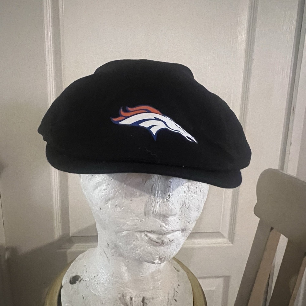 STETSON BlACK BRONCO'S LINEN BERET HAT-Size Lg-X-large ***RARE*** - Picture 3 of 11